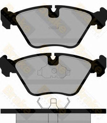 BRAKE ENGINEERING pa528 -  Комплект тормозных колодок, дисковый тормоз
